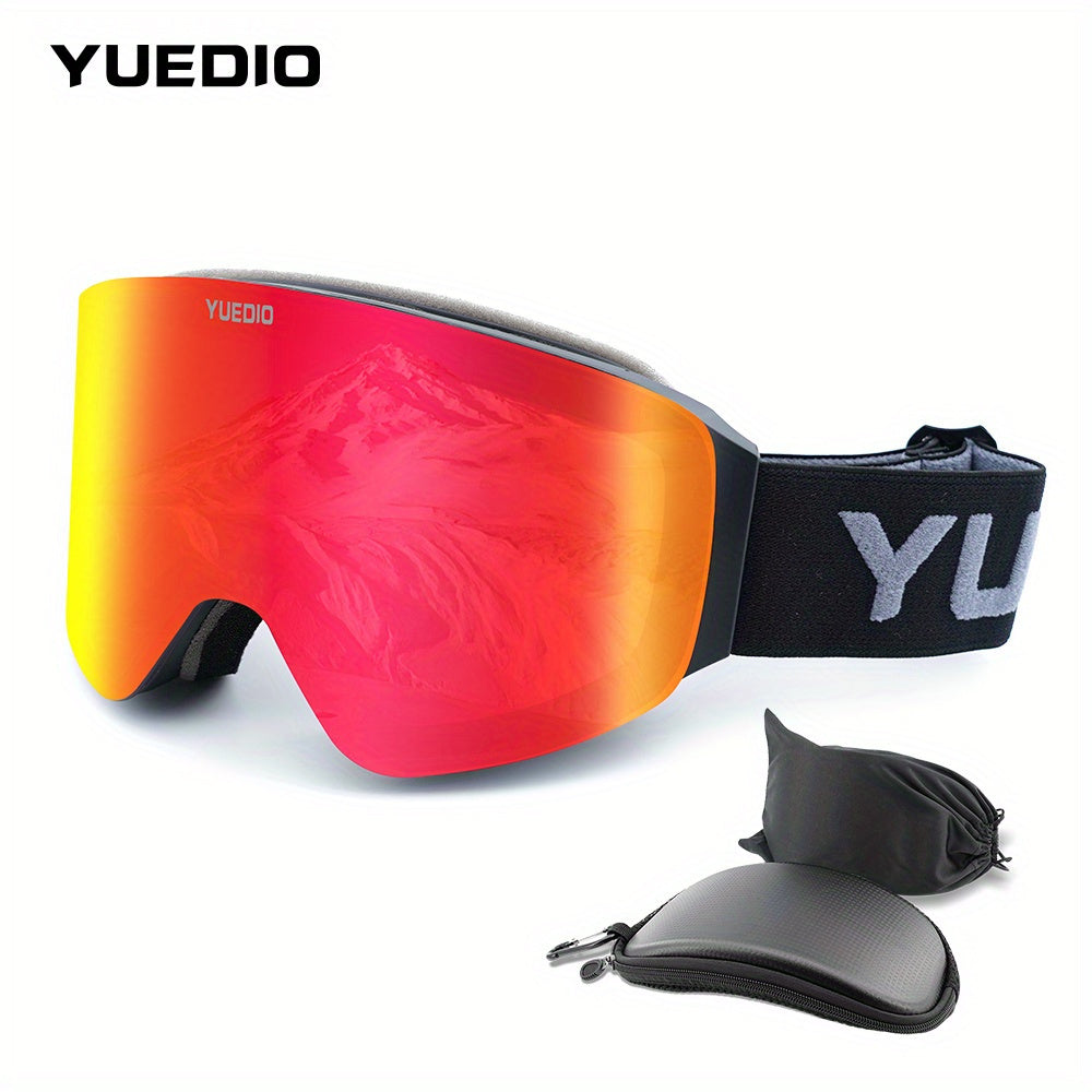 Gafas de esquí antiniebla premium YUEDIO con marco de doble capa magnético para snowboard y esquí