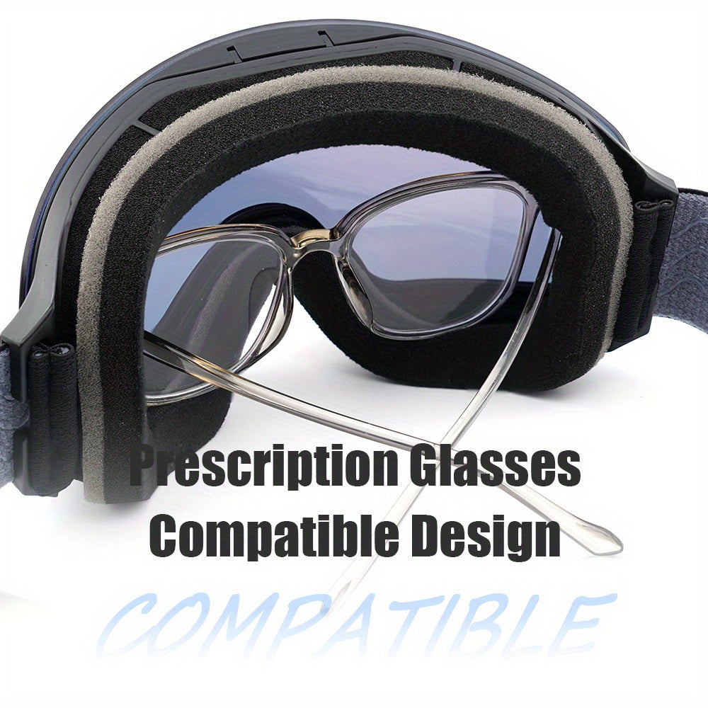 Gafas de esquí antiniebla premium YUEDIO con marco de doble capa magnético para snowboard y esquí