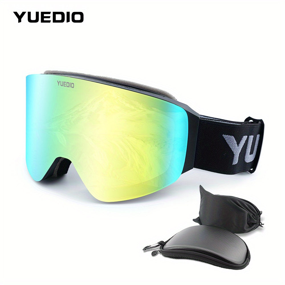 Gafas de esquí antiniebla premium YUEDIO con marco de doble capa magnético para snowboard y esquí