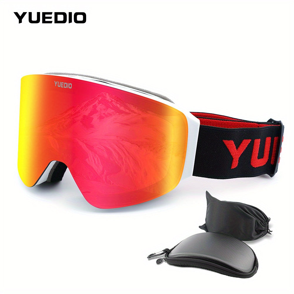 Gafas de esquí antiniebla premium YUEDIO con marco de doble capa magnético para snowboard y esquí