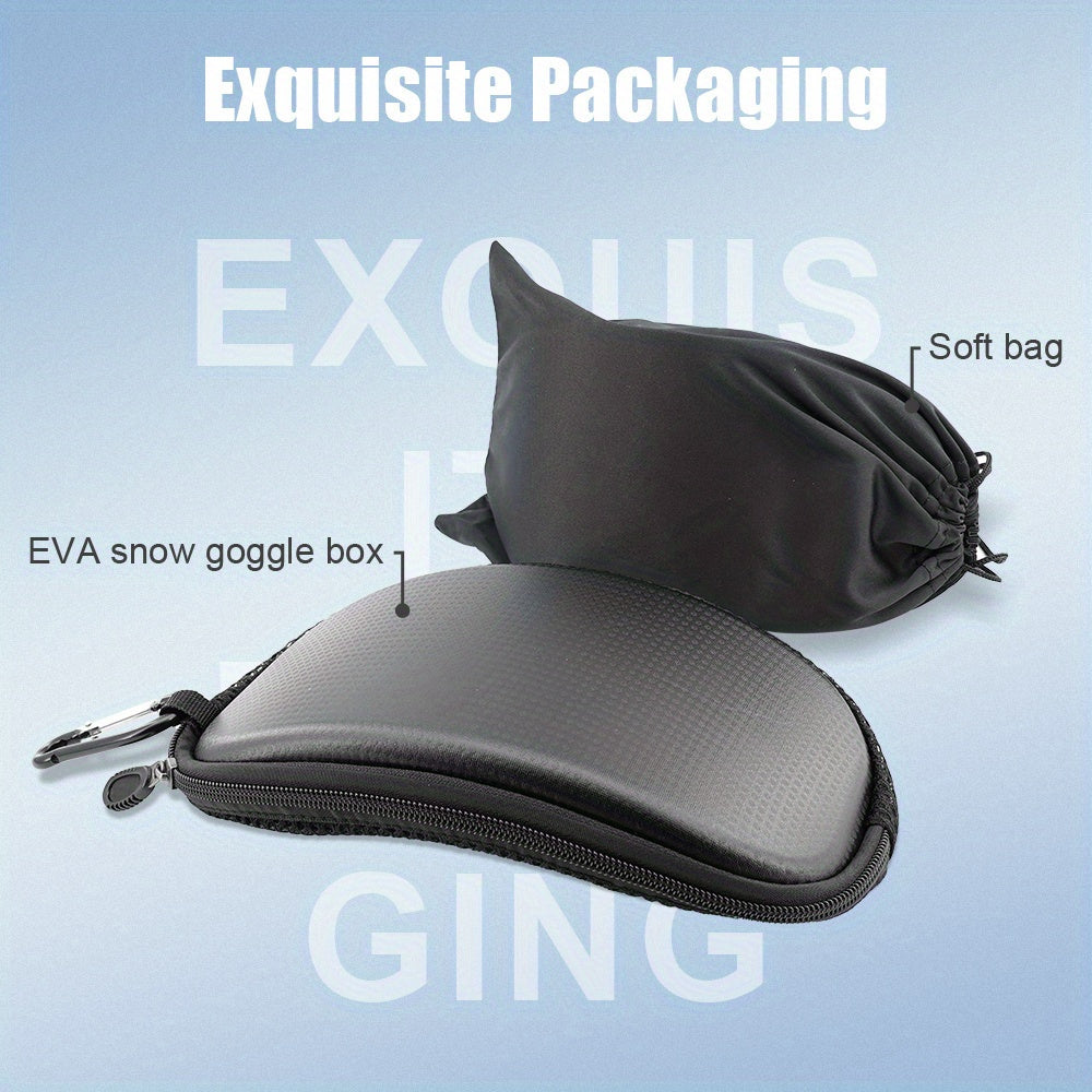 Gafas de esquí antiniebla premium YUEDIO con marco de doble capa magnético para snowboard y esquí