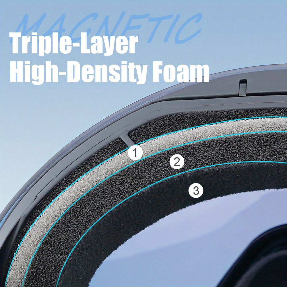 Gafas de esquí antiniebla premium YUEDIO con marco de doble capa magnético para snowboard y esquí