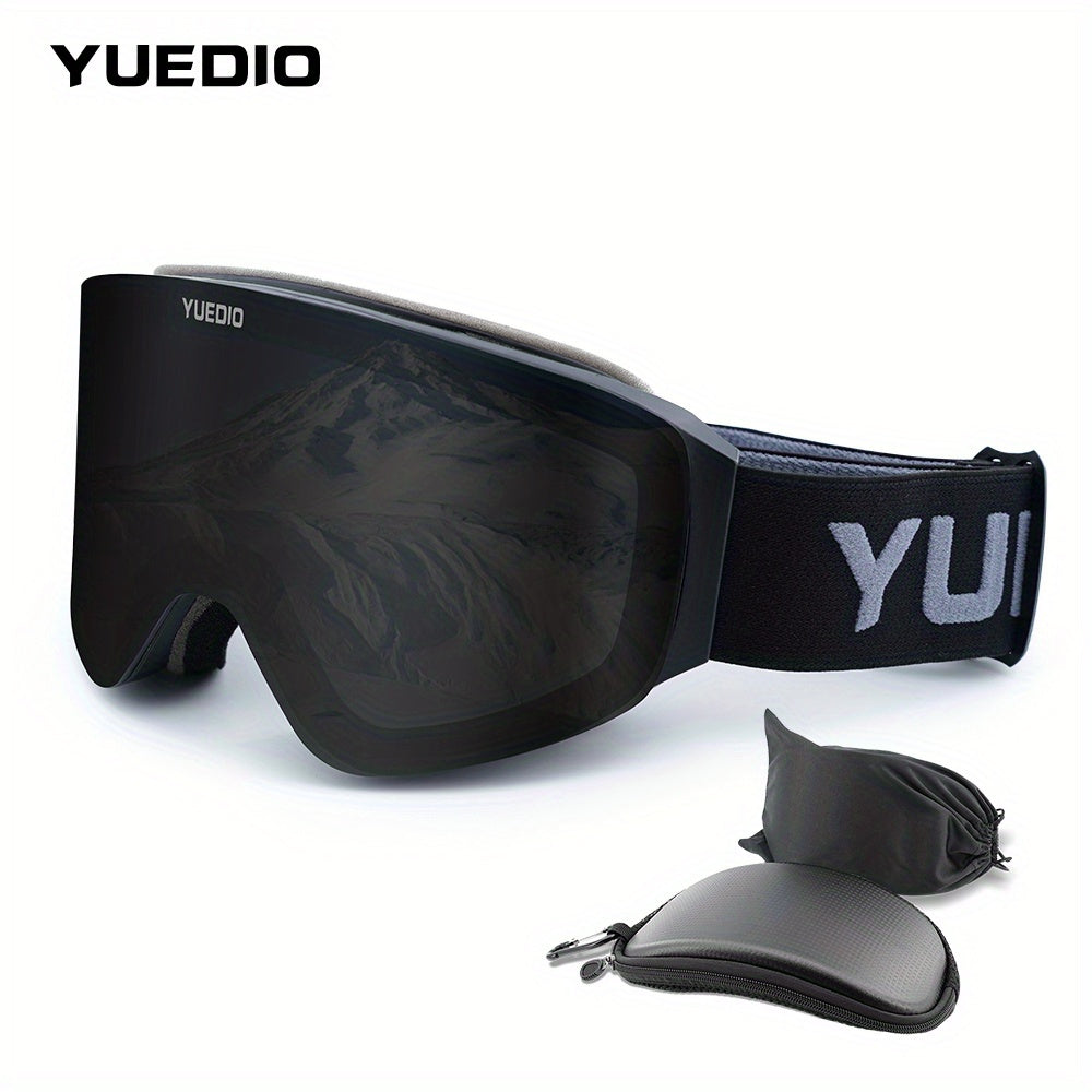 Gafas de esquí antiniebla premium YUEDIO con marco de doble capa magnético para snowboard y esquí