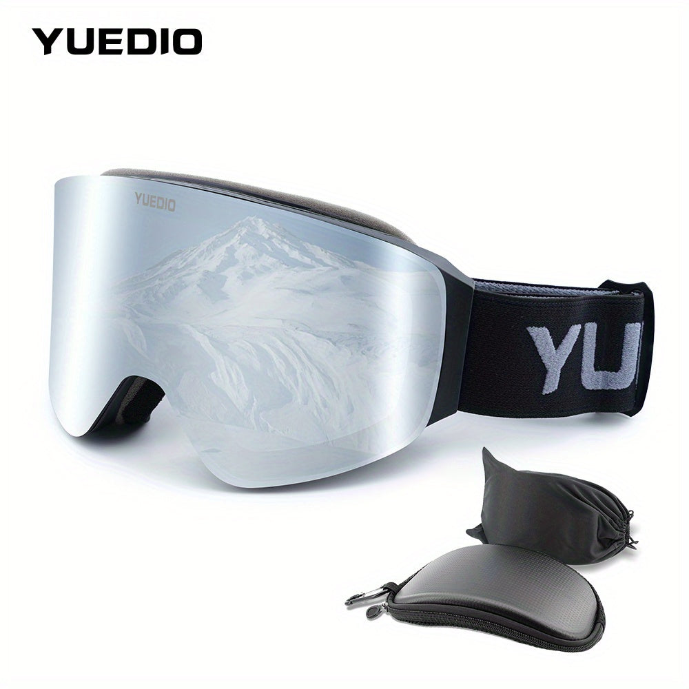 Gafas de esquí antiniebla premium YUEDIO con marco de doble capa magnético para snowboard y esquí