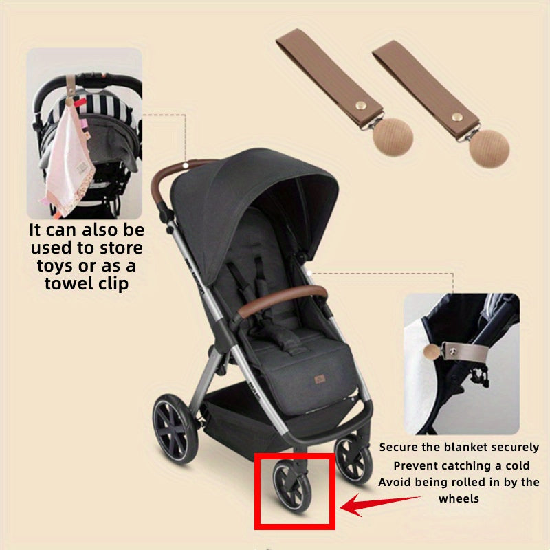 Leather Clip Strap for Bedding, Anti-Lost, Portable, Secure Quilt Clips