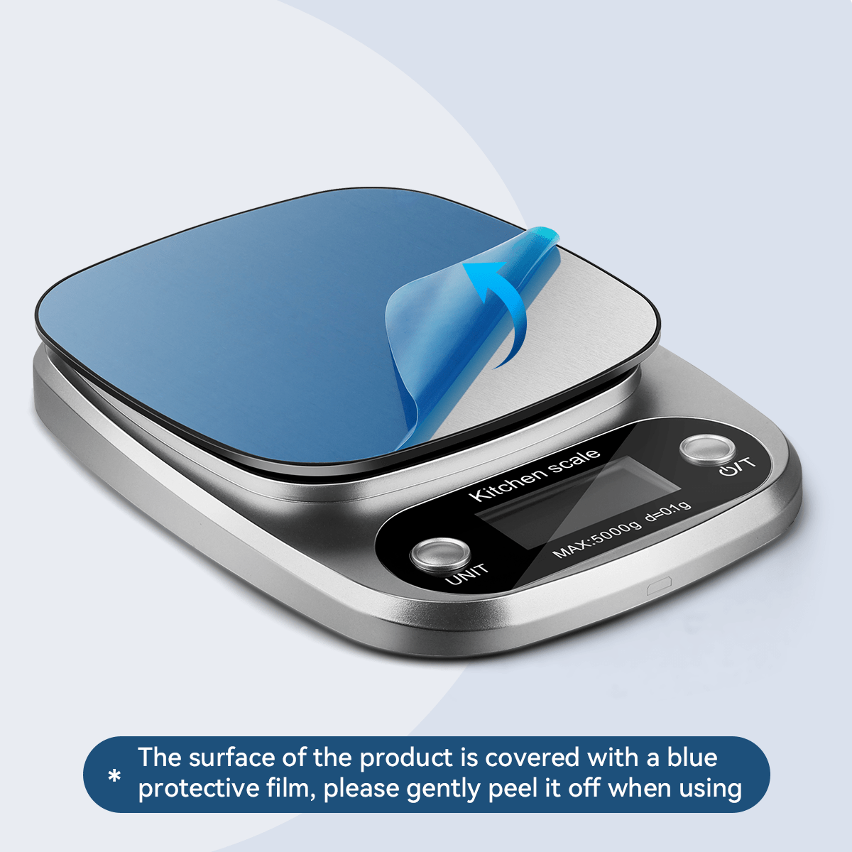 High Precision Digital Kitchen Scale 5kg/0.1g with 9 Units for Baking Cooking Jewelry