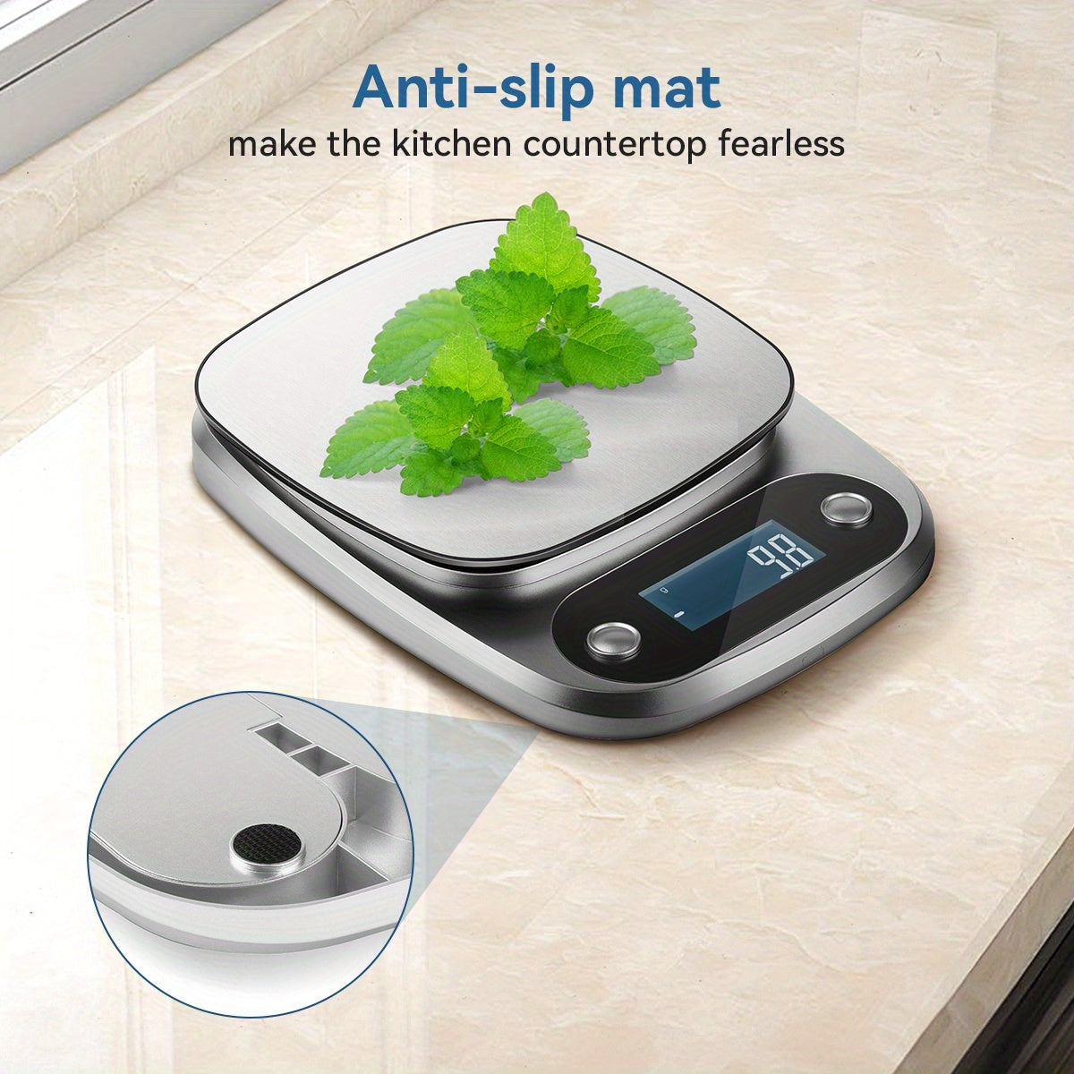 High Precision Digital Kitchen Scale 5kg/0.1g with 9 Units for Baking Cooking Jewelry