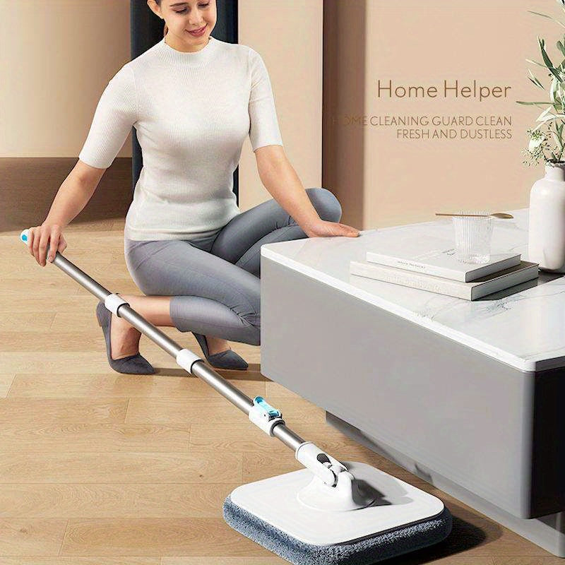 Spin Mop va chelakni qo'lga oling, oshxona va yashash xonasi pollari uchun eng yaxshi uy tozalash vositasi. Ushbu pol tozalovchi avtomatik tsentrifugal suv ajratish va samarali quritish funksiyasiga ega bo'lib, pollaringizni yangi va changsiz qoldiradi.