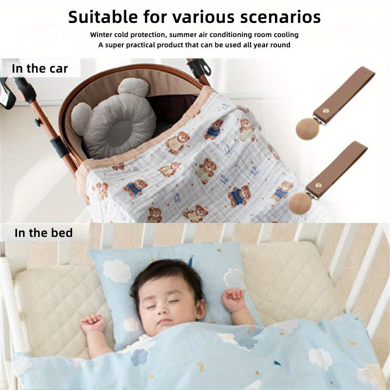 Leather Clip Strap for Bedding, Anti-Lost, Portable, Secure Quilt Clips