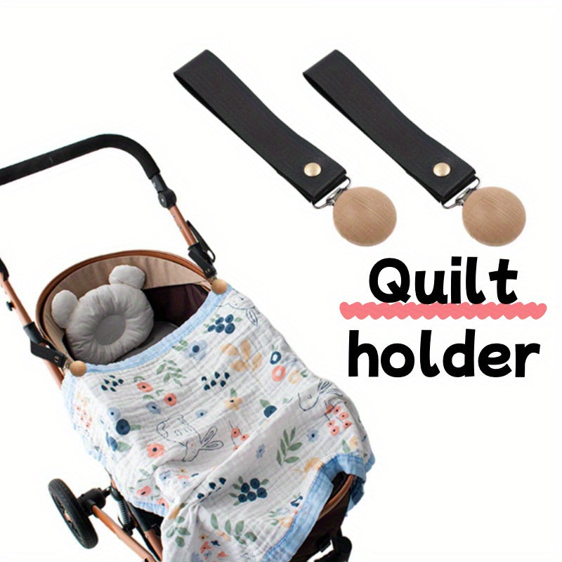 Leather Clip Strap for Bedding, Anti-Lost, Portable, Secure Quilt Clips