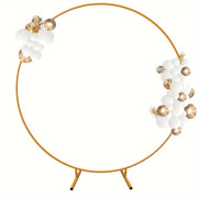 Arco de boda de metal dorado para eventos y fiestas