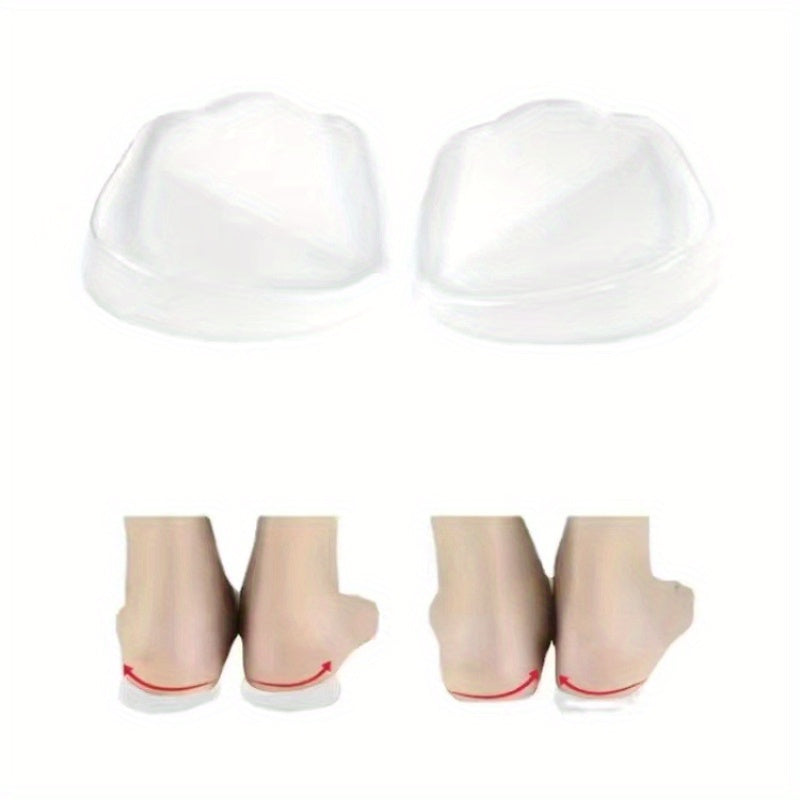 Transparent Silicone Heel Pads for Shoes Two Pairs
