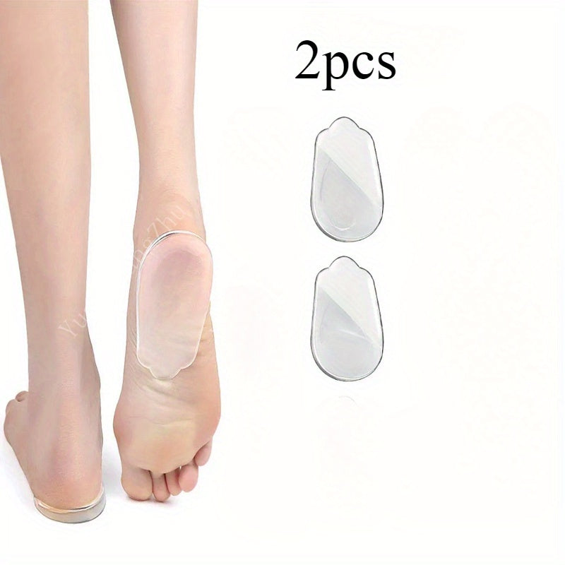 Transparent Silicone Heel Pads for Shoes Two Pairs
