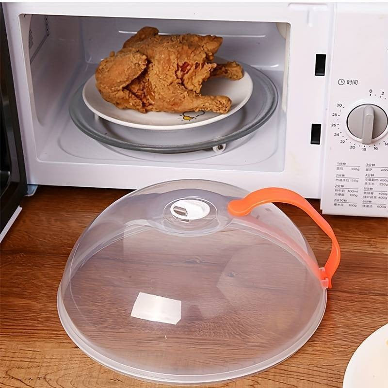 Transparent Microwave Oven Plate Cover with Ventilation, High-Temperature Resistant PC Material