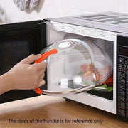 Transparent Microwave Oven Plate Cover with Ventilation, High-Temperature Resistant PC Material