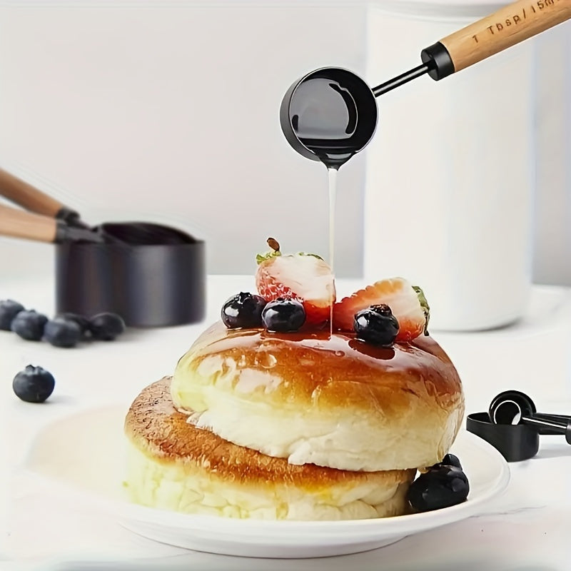 Yuqori sifatli zanglamas po'latdan yasalgan o'lchov stakanlari va qoshiq to'plami - Quruq va suyuq ingredientlarni aniq o'lchash uchun ishonchli oshxona asboblari - Pishirish va pishirish vazifalari uchun zaruriy ashyolar