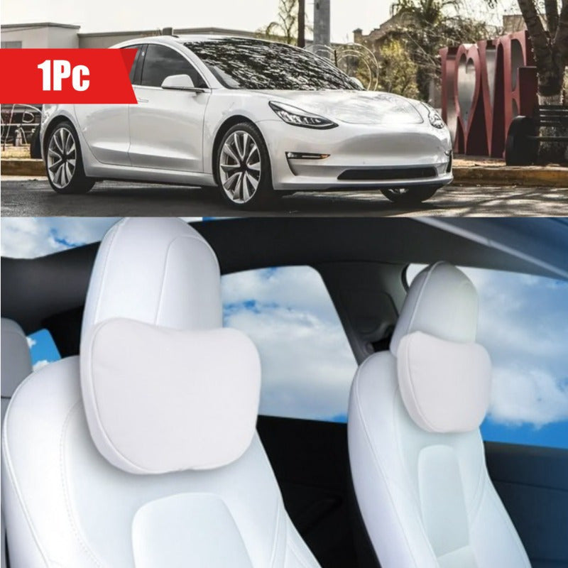 Universal Car Headrest Adjustable Memory Foam Support for Neck and Waist