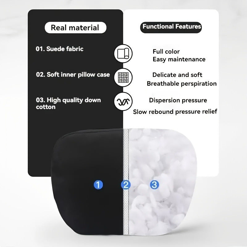 Breathable Car Neck Pillow Ergonomic Headrest for Office Home Long Drive