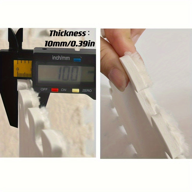 24-Piece Puzzle Mat Non-Slip Washable Flat Woven Sound Insulation Shock Absorption Indoor Carpet for Bedroom