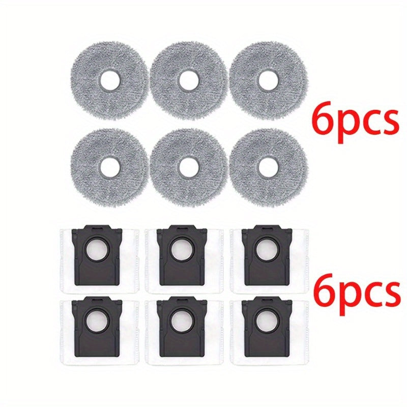 12-Donali vakuum o‘rniga mo‘ljallangan aksessuarlar to‘plami, mop padlari, changyutgich sumkasi, X40 Ultra L10s Pro bilan mos keladi