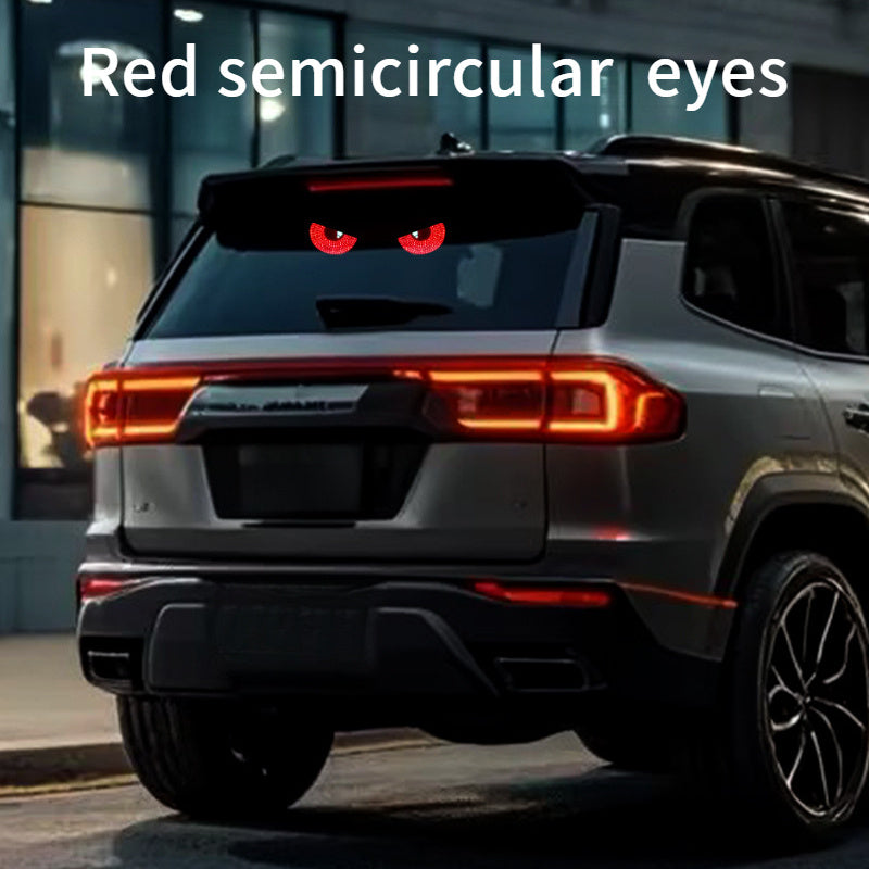 2pcs LED Car Lights USB Powered No Wiring Flex Display Red Yellow