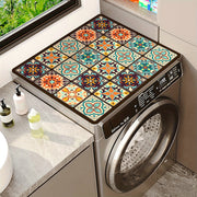 Checkered Quick-Dry Laundry Mat Absorbent Dryer Pad Home Decor