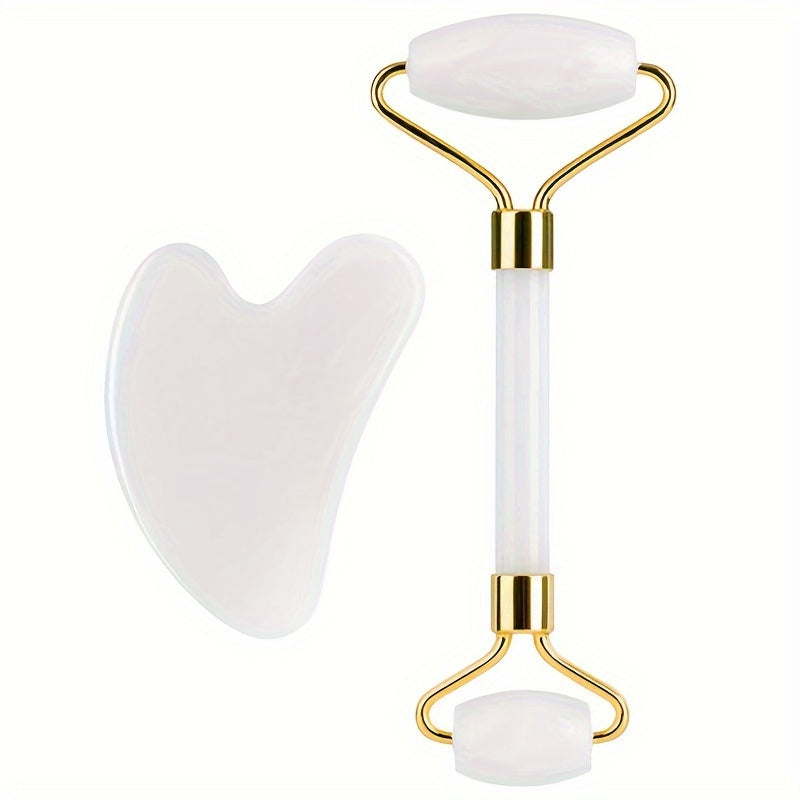 Half Size Jade Gua Sha Board for Face and Body Massage Anti-Aging Slimming Tool
