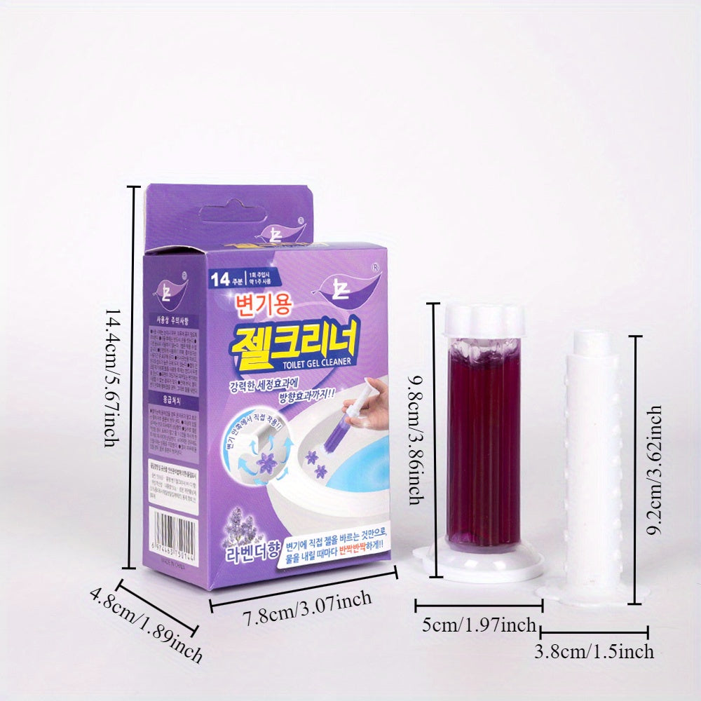 FreshWave Guli Hidli Tualet Jeli Tozalovchi Qalam Refill Keramika Yuzalari Uchun - 6 Ta Ta'm bilan Natriy Bikarbonati - Asosiy Uy Tozalash Aksessuari