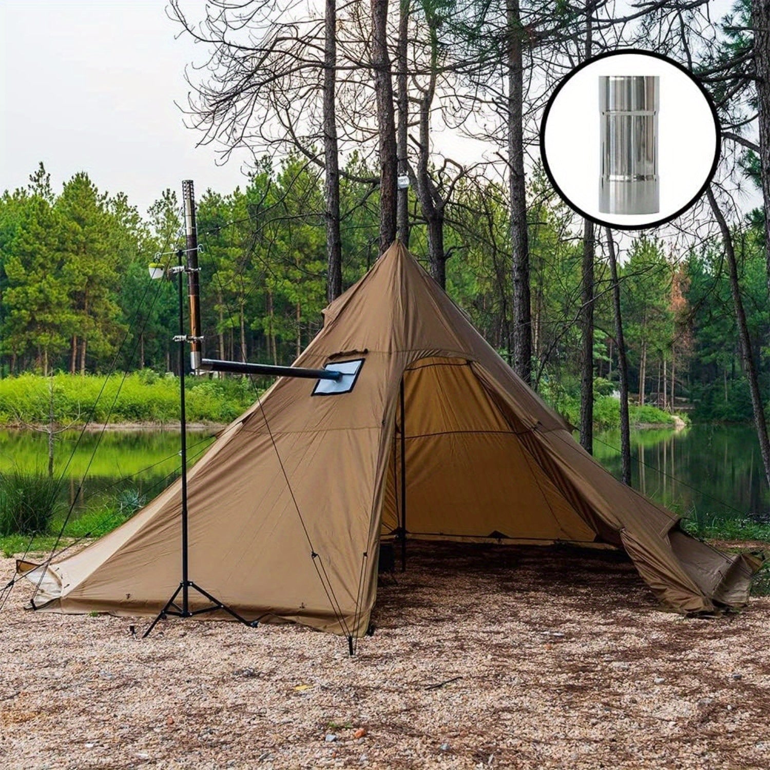 Set of 2 Stainless Steel Stove Pipe Adapters 5.99cm Female Flue Connectors