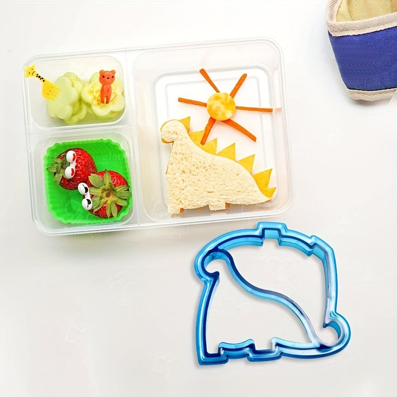 Dinosaur-shaped plastic sandwich cutter for sandwiches fun kitchen gadget gift