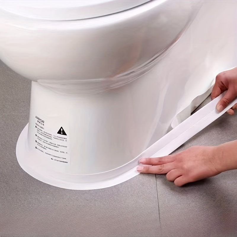 White Waterproof Caulk Tape for Bathroom and Toilet Self-Adhesive Sealant Strip for Bathtub Sink Wall Edges