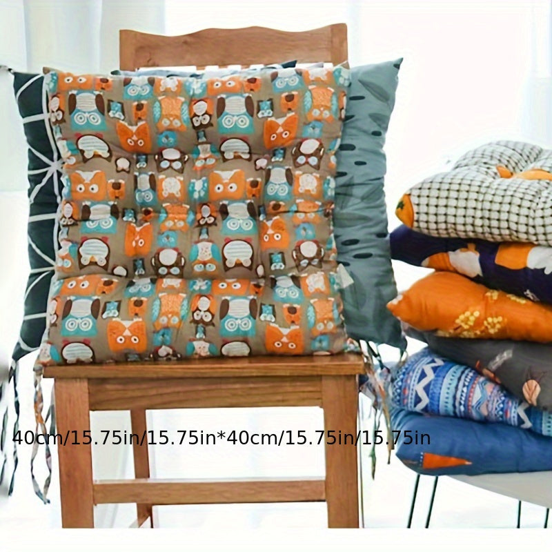 Подушка для стула из полиэстера, ручная стирка, офисное и домашнее использование, серо-голубой, 1 шт.