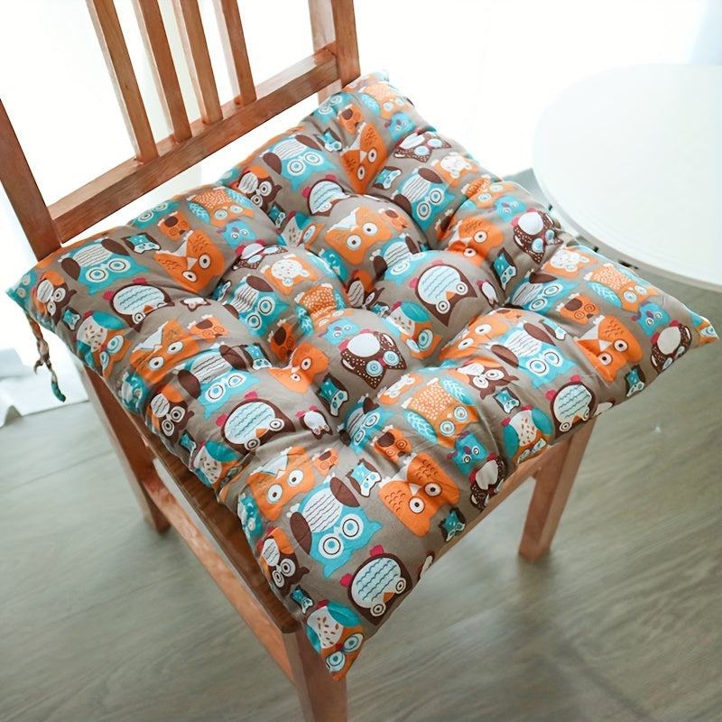 Подушка для стула из полиэстера, ручная стирка, офисное и домашнее использование, серо-голубой, 1 шт.