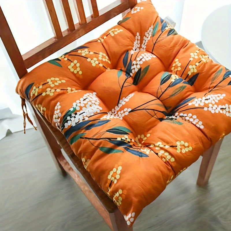 Подушка для стула из полиэстера, ручная стирка, офисное и домашнее использование, серо-голубой, 1 шт.