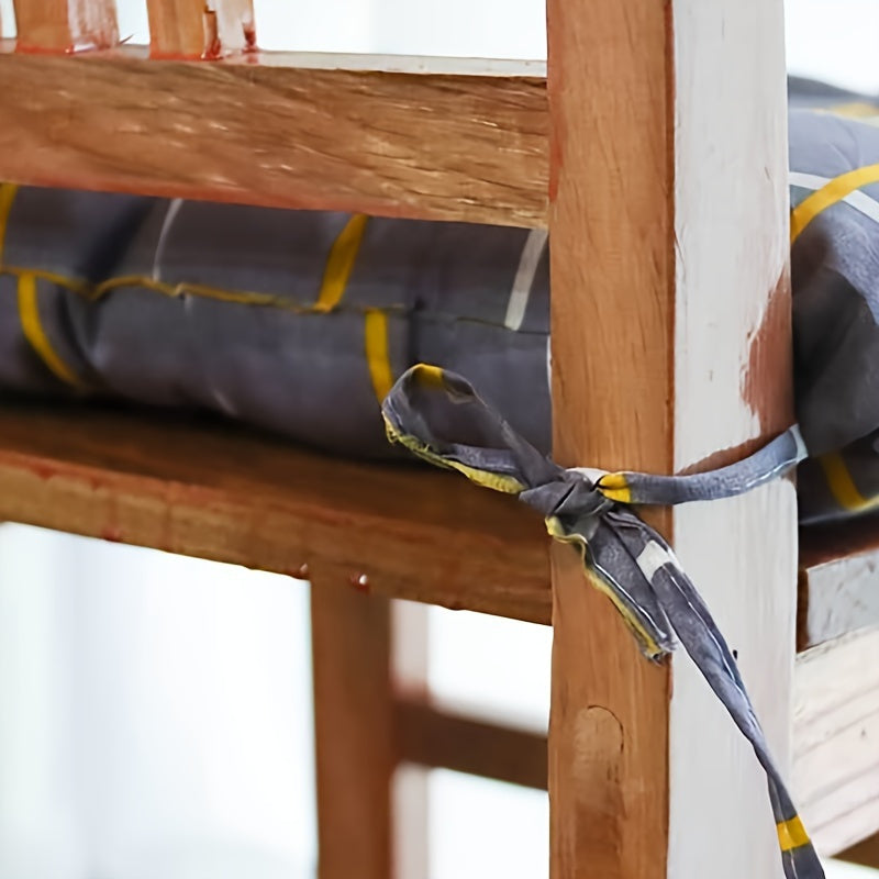 Подушка для стула из полиэстера, ручная стирка, офисное и домашнее использование, серо-голубой, 1 шт.