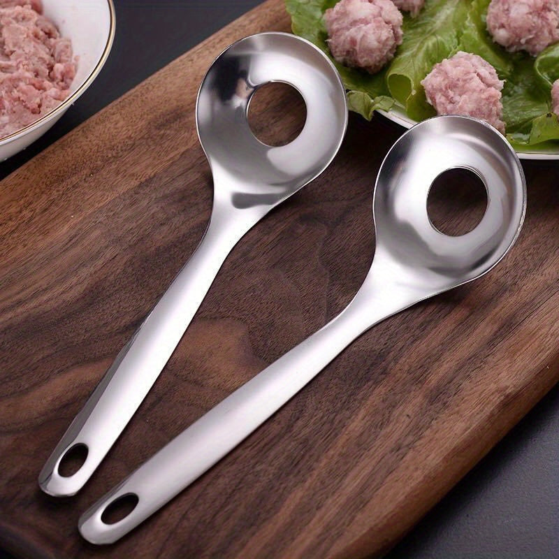 Stainless Steel Meatball Maker Spoon Long Handle Nonstick Food-Safe Kitchen Tool