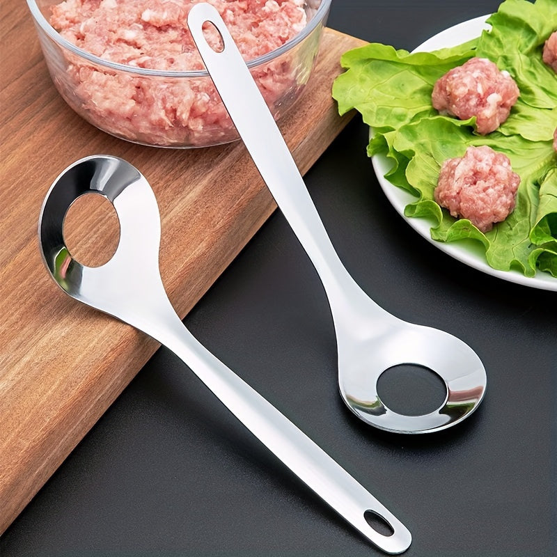 Stainless Steel Meatball Maker Spoon Long Handle Nonstick Food-Safe Kitchen Tool