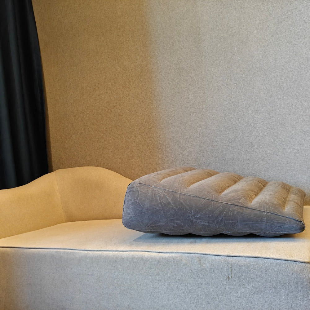 Pregnancy Support Pillow Inflatable Body Pillow for Expectant Mothers with Triangular Design for Back Leg and Foot Support