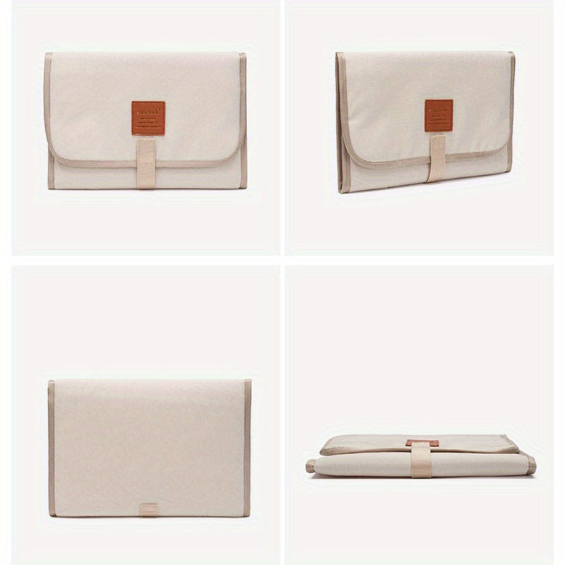 Baby Changing Station Waterproof Portable Diaper Pad with Storage Pockets for 0-3 Years