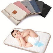 Baby Changing Station Waterproof Portable Diaper Pad with Storage Pockets for 0-3 Years