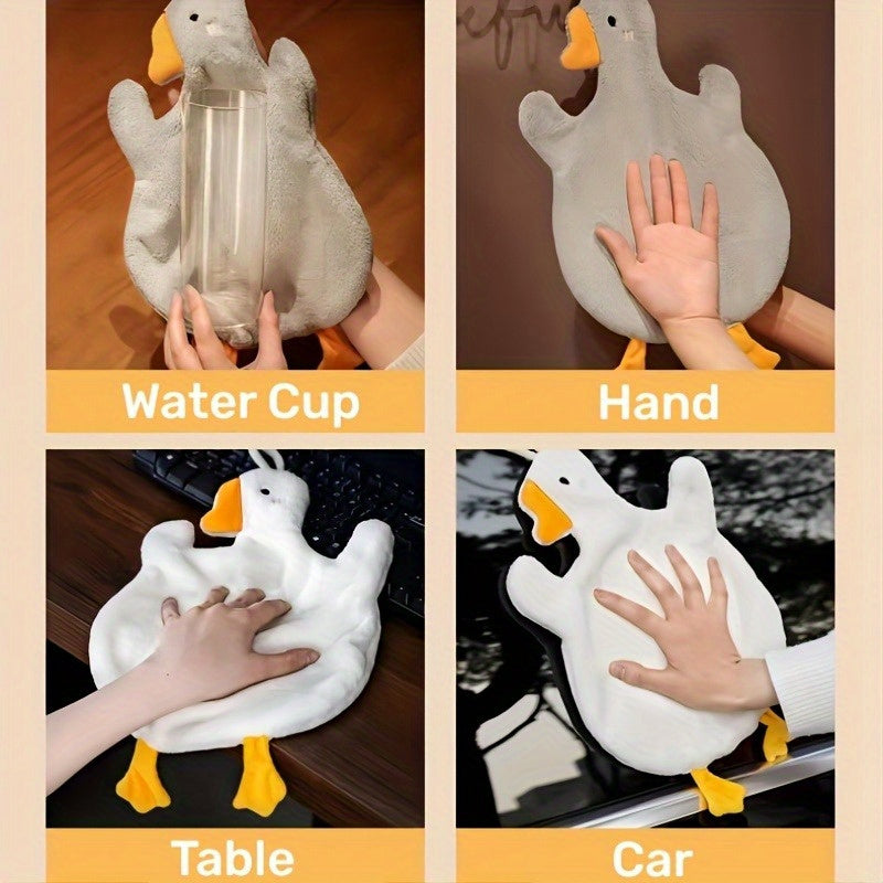 Super-absorbent Duck Cartoon Qo'l Sochiq: Tez quriydi, Oshxonada, Hammomda va Yotoqxona da qulay osiladi