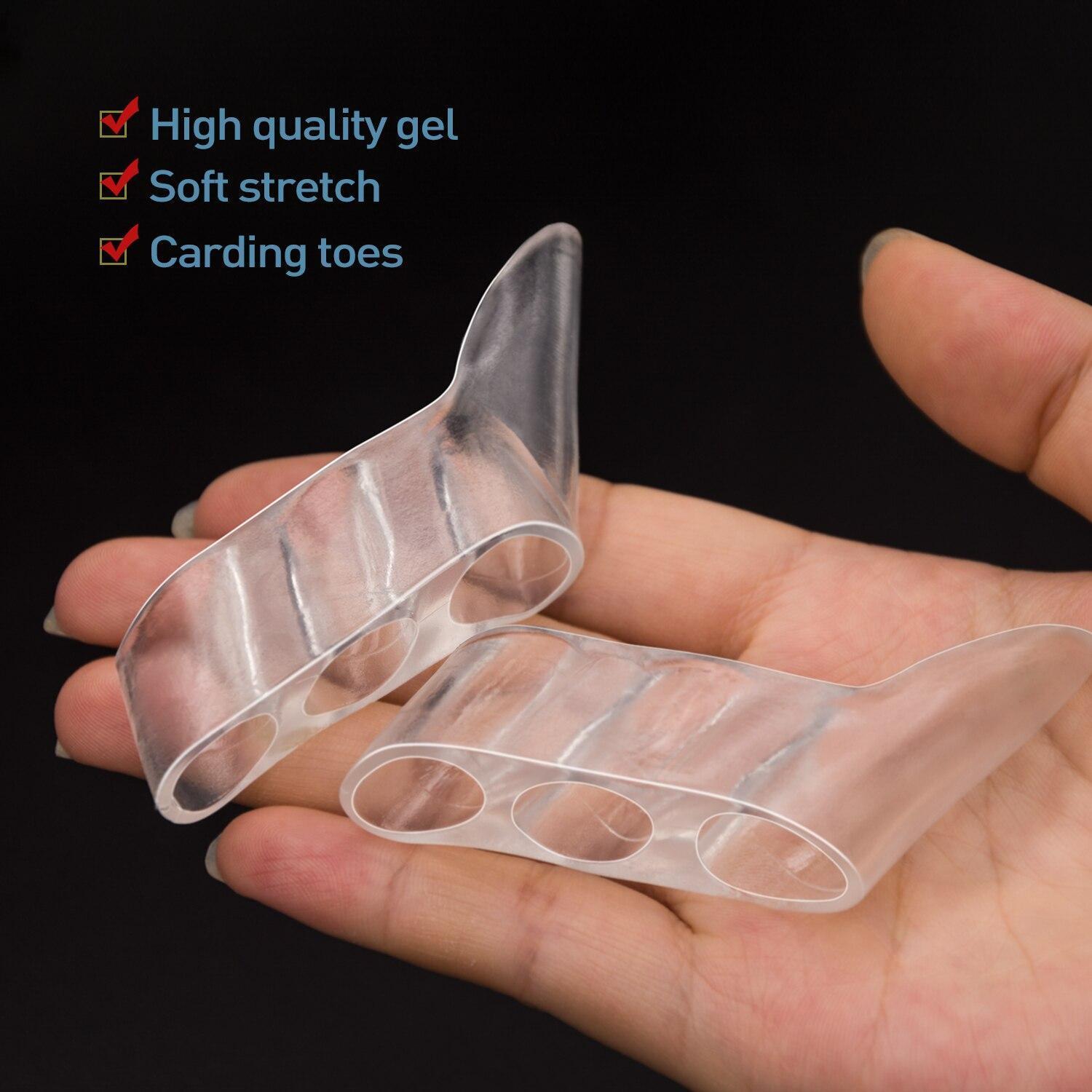 Unisex Silicone Toe Protectors 5 Pairs Breathable Flexible Gel Foot Care