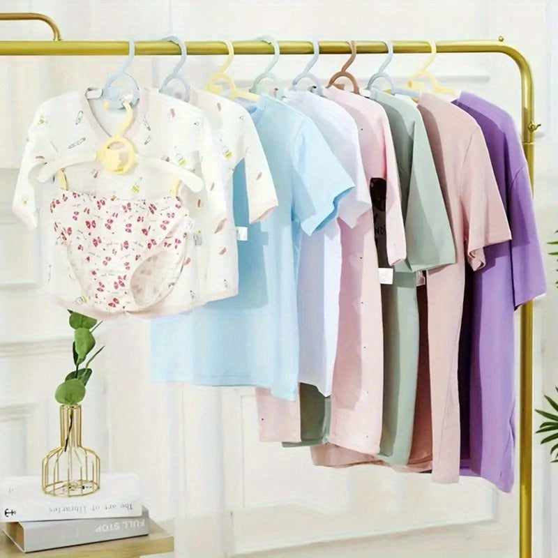 5 ta sozlanadigan plastik bolalar kiyimlarini osadiganlar to'plami, sirpanmaydigan, kengaytiriladigan, multfilm dizaynlari bilan