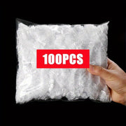 Set of 100 Reusable Elastic Food Covers Stretchable Plastic Wrap for Freshness