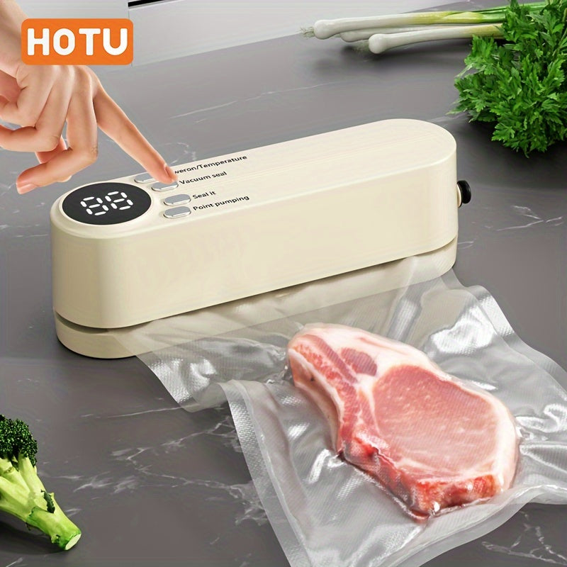 Portable food sealing machine 1200mAh automatic sealing system USB rechargeable for kitchen outdoor