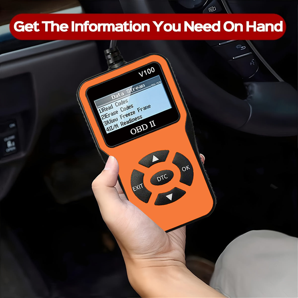 OBD2 Diagnostic Scanner Tool Car Engine Fault Code Reader Battery Tester