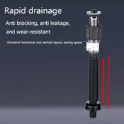 Retractable Plastic Sink Drain Set with Adjustable Length and Deodorizing Function