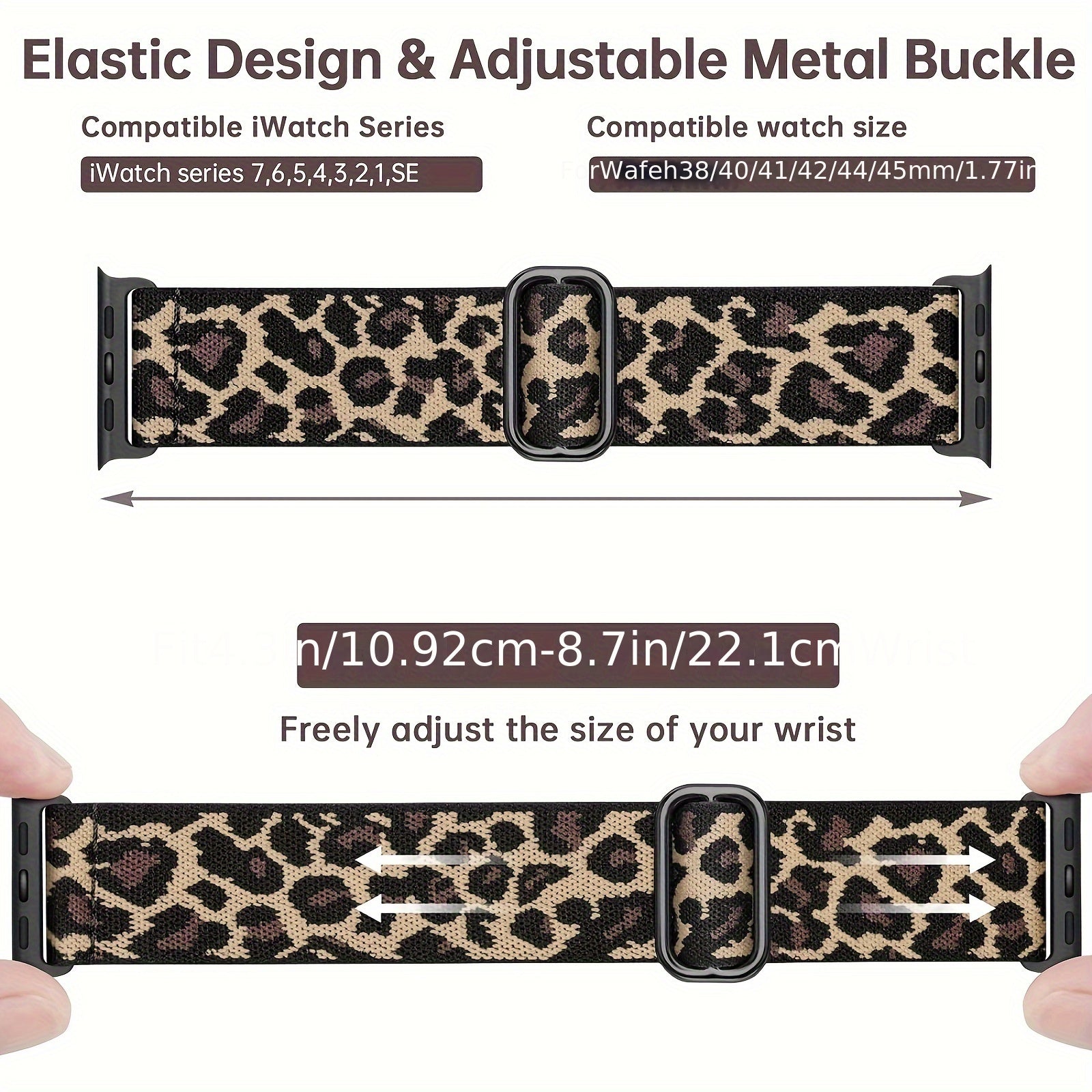 Nylon Braided Waterproof Smartwatch Band for 38mm to 49mm Compatible with Series Ultra and SE