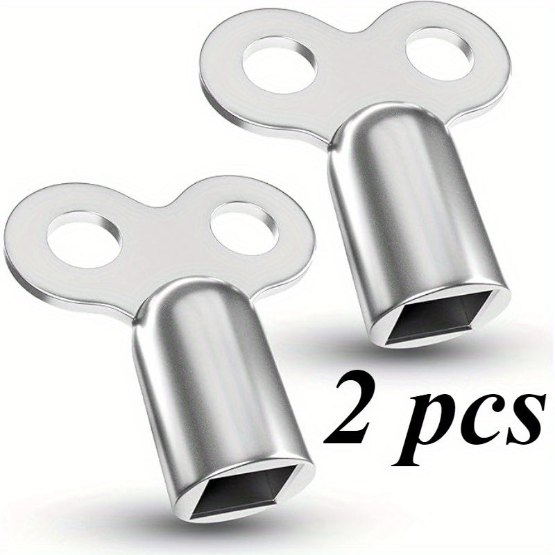 Universal Zinc Alloy Radiator Bleed Key 2-Pack for Heating Valves