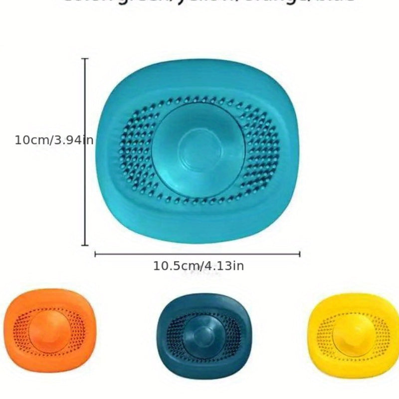 Rejilla para desagüe de fregadero de silicona con tapa de fácil limpieza, protector de plástico duradero para baño